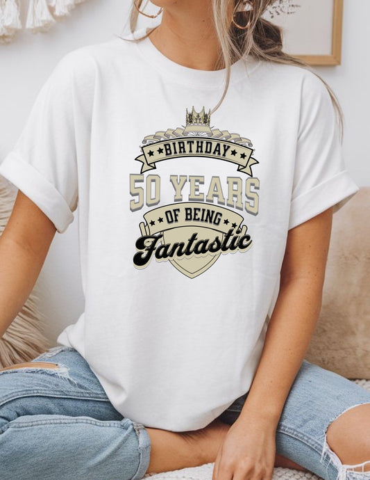 50th Birthday T-Shirt | Happy B Day Tee - Black - T-Shirts Online