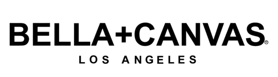 Bella+Canvas logo with 'Los Angeles' text on a white background