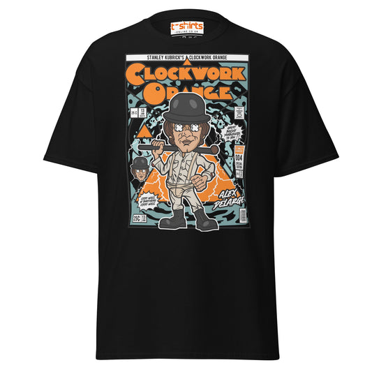 A Clockwork Orange Funko Style Alex DeLarge T-Shirt - Black - T-Shirts Online
