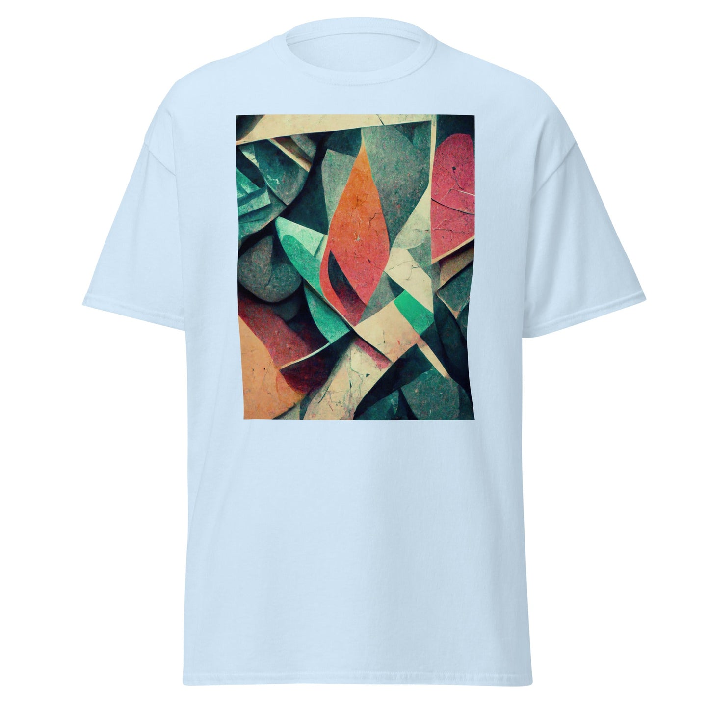 Abstract Art | Abstract T-Shirt - Light Blue - T-Shirts Online