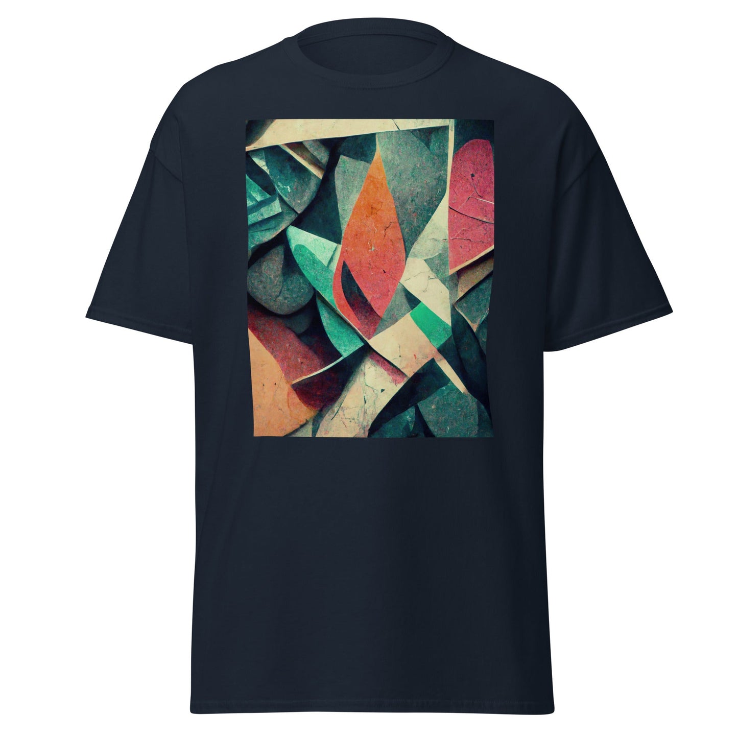 Abstract Art | Abstract T-Shirt - Navy - T-Shirts Online