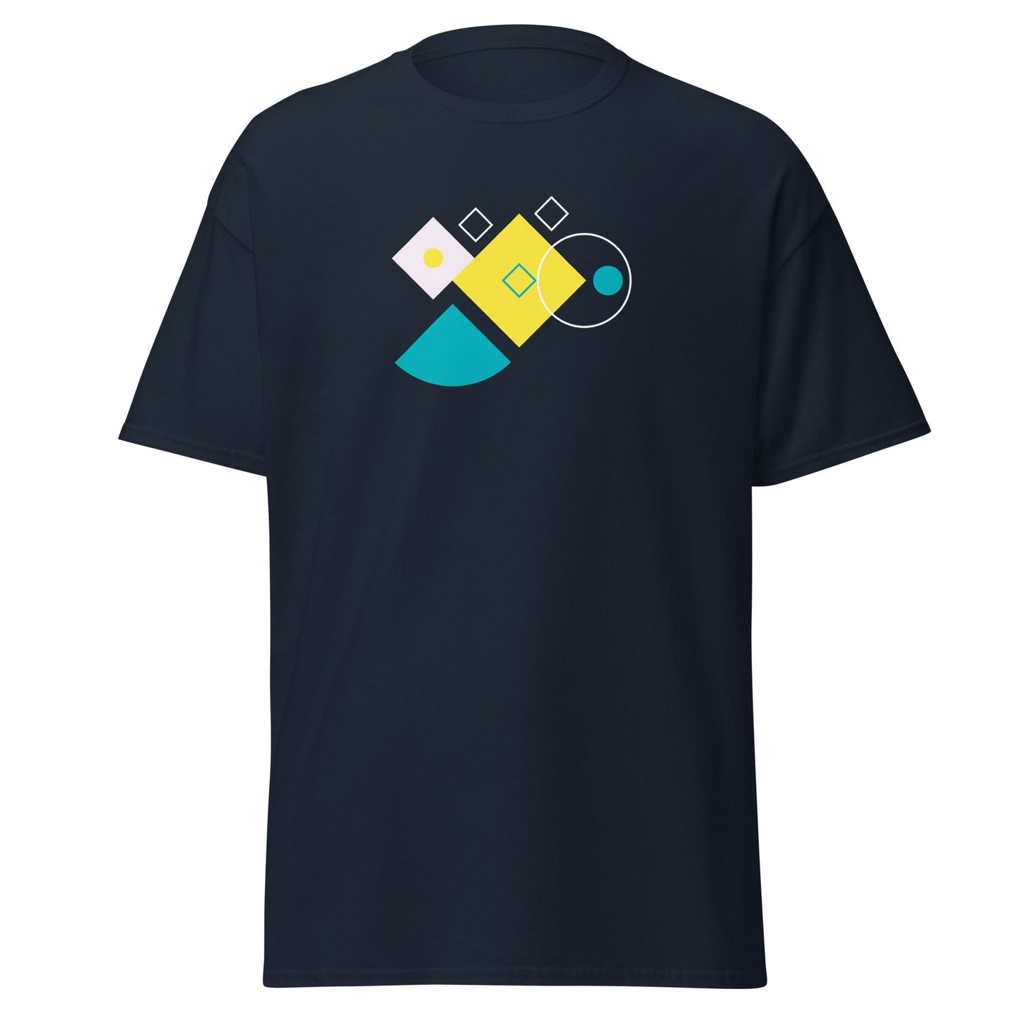 Abstract Geometry | Abstract T-Shirt - Navy - T-Shirts Online