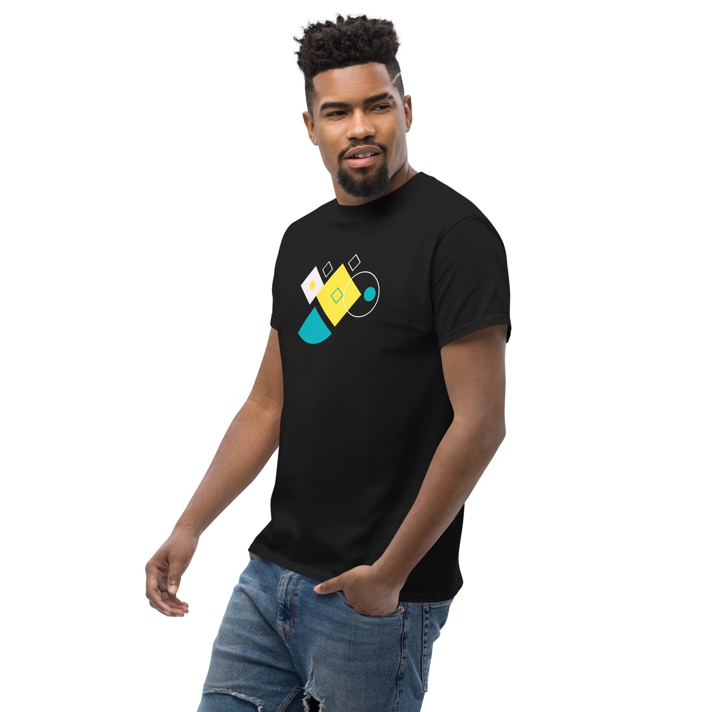 Abstract Geometry | Abstract T-Shirt - Black - T-Shirts Online