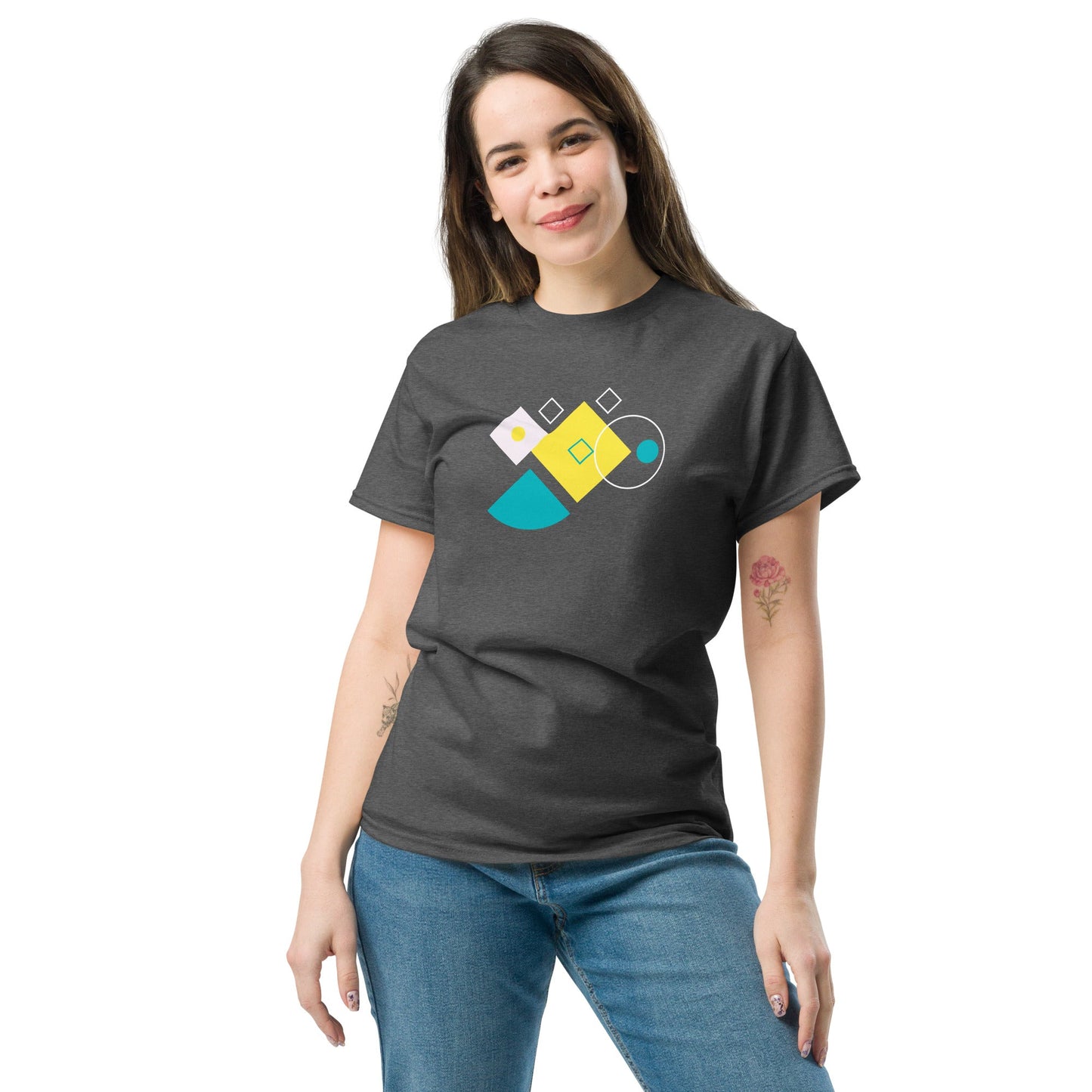 Abstract Geometry | Abstract T-Shirt - Black - T-Shirts Online