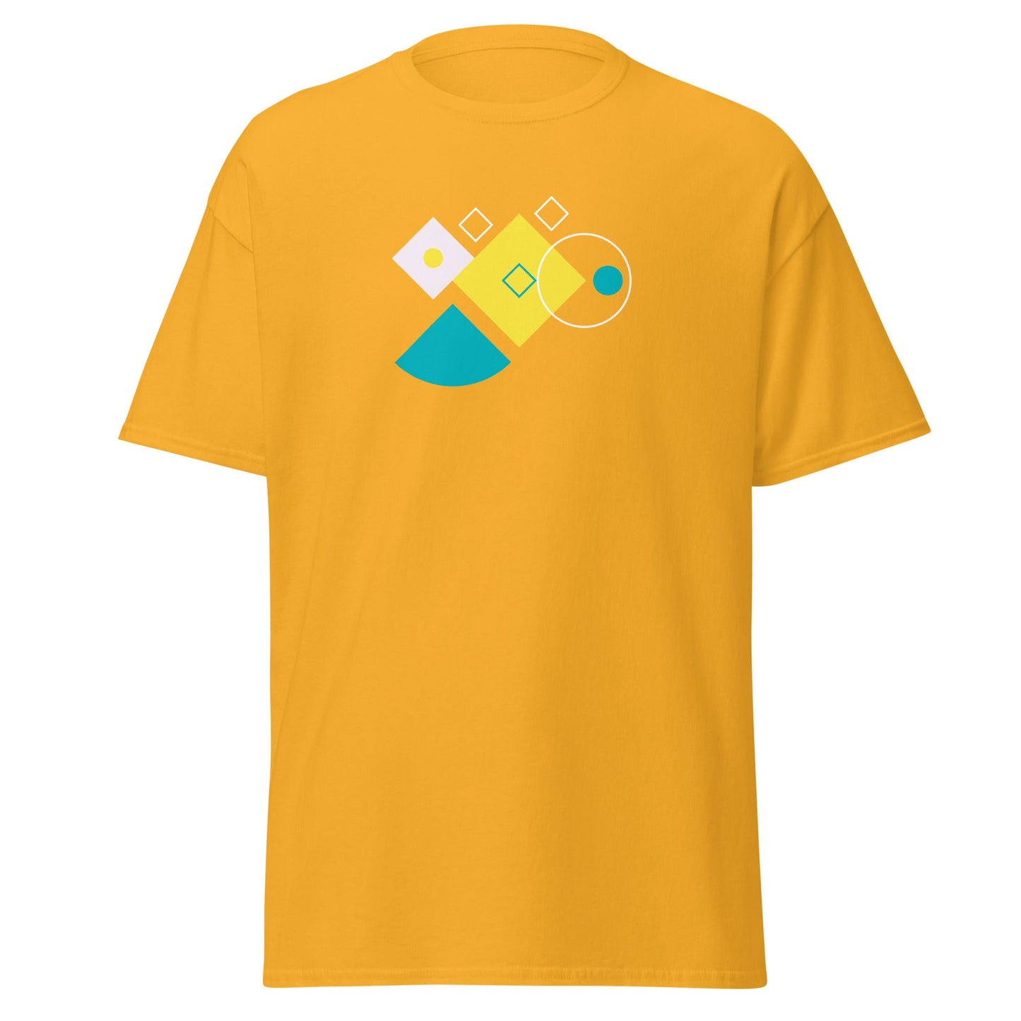 Abstract Geometry | Abstract T-Shirt - Gold - T-Shirts Online