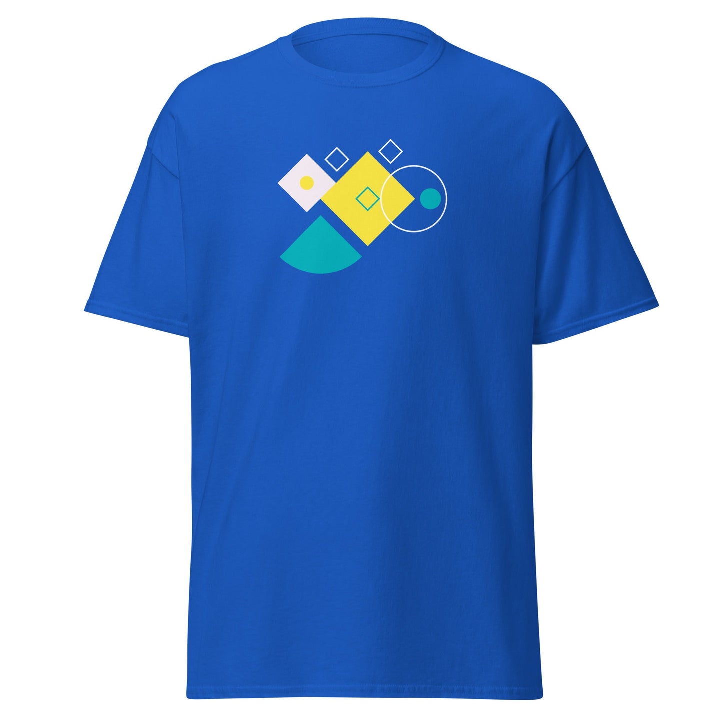 Abstract Geometry | Abstract T-Shirt - Royal - T-Shirts Online