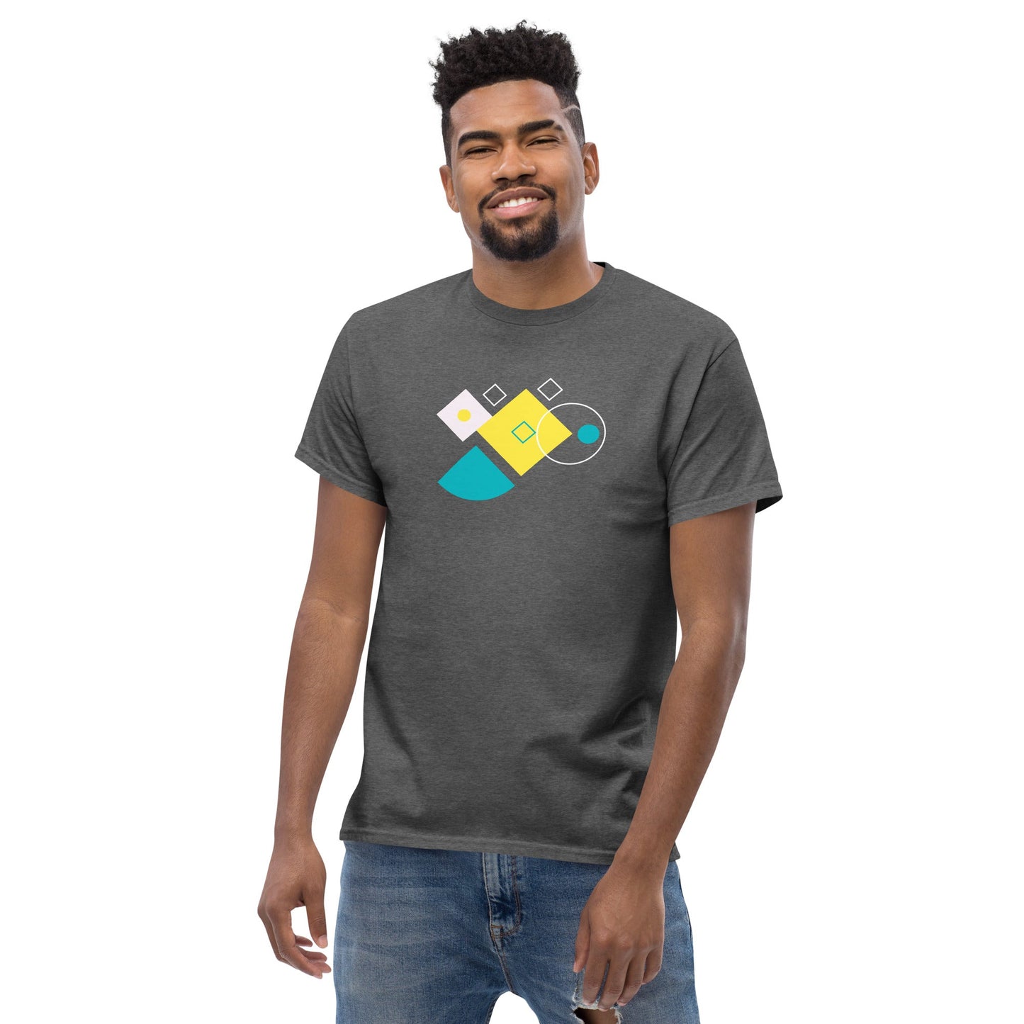 Abstract Geometry | Abstract T-Shirt - Black - T-Shirts Online