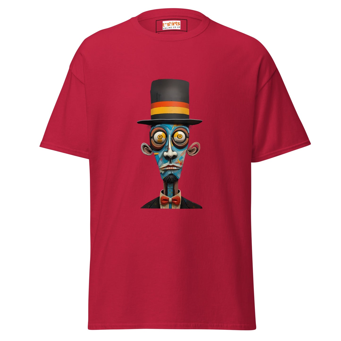 Abstract Man | Abstract Man T Shirt - Cardinal - T-Shirts Online