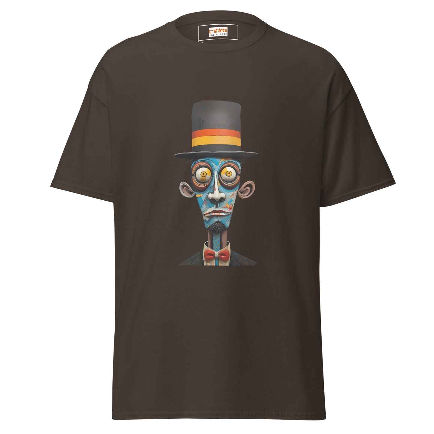Abstract Man | Abstract Man T Shirt - Dark Chocolate - T-Shirts Online