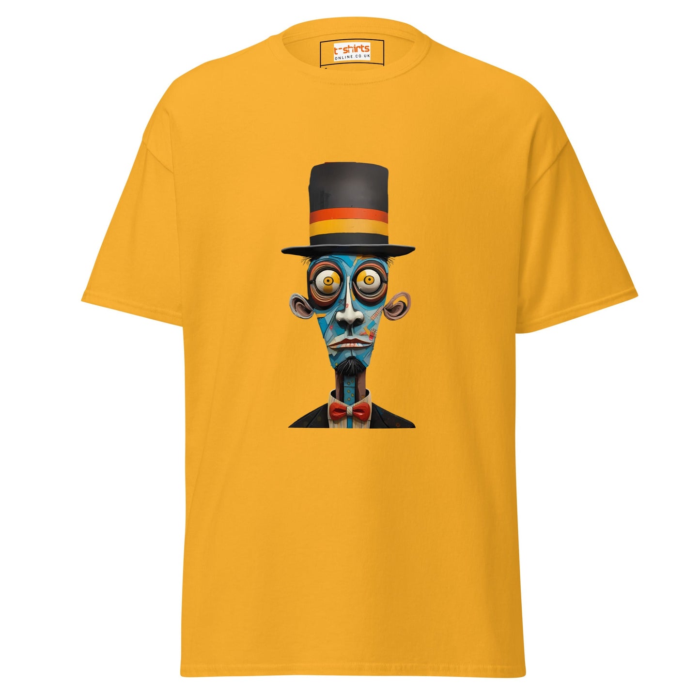Abstract Man | Abstract Man T Shirt - Gold - T-Shirts Online