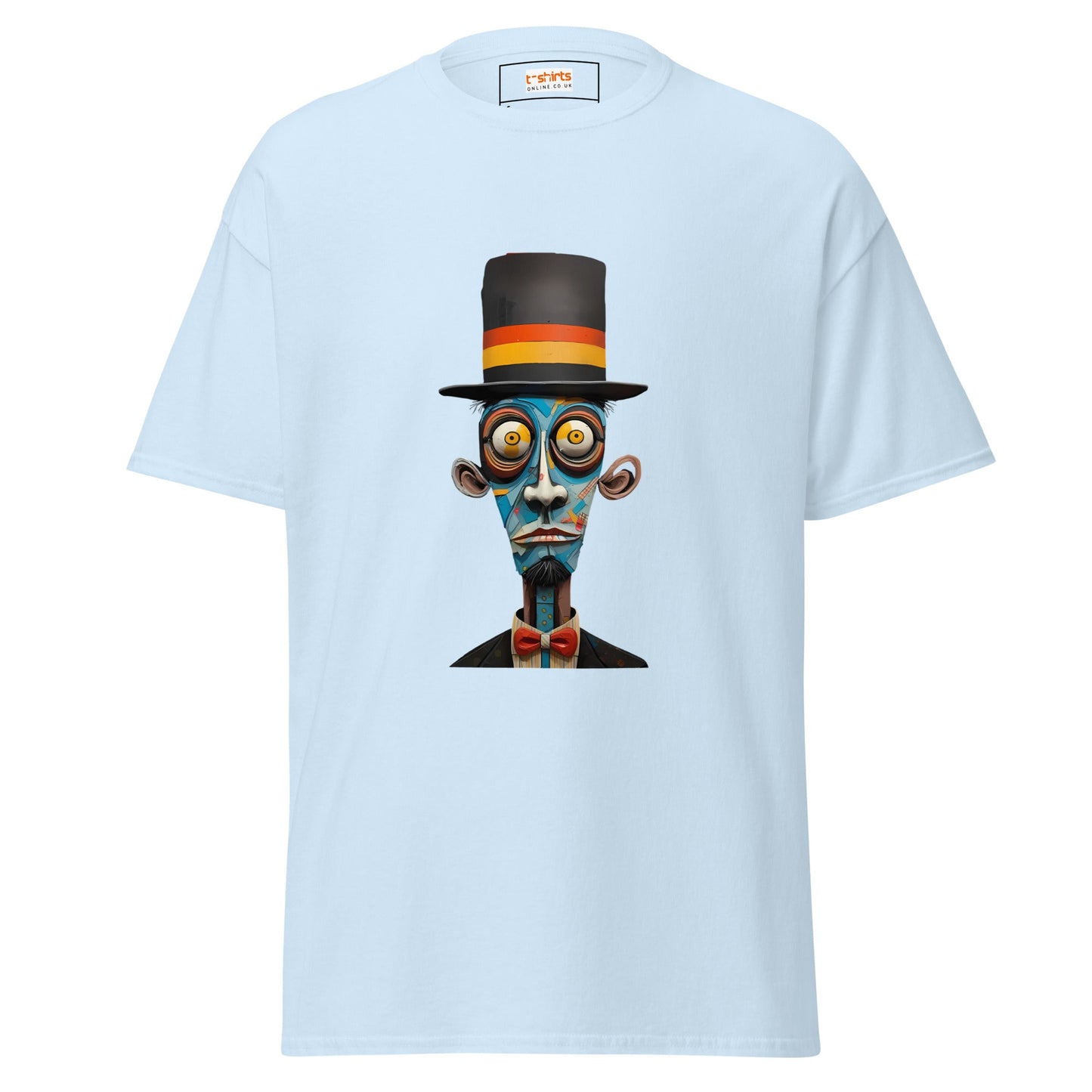 Abstract Man | Abstract Man T Shirt - Light Blue - T-Shirts Online