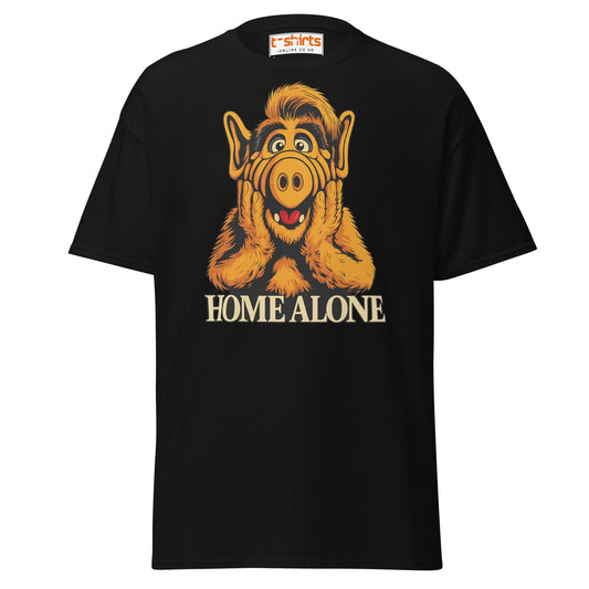 ALF Home Alone Parody T-Shirt – Funny Mashup Tee - Black - T-Shirts Online