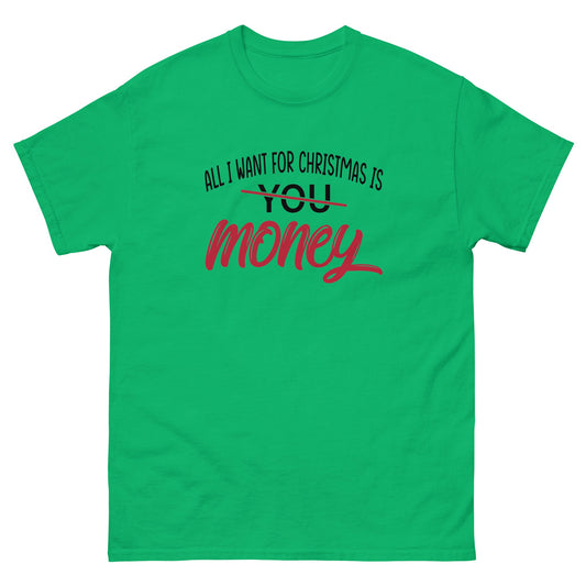 All I Want For Christmas | Xmas T-Shirt - Irish Green - T-Shirts Online
