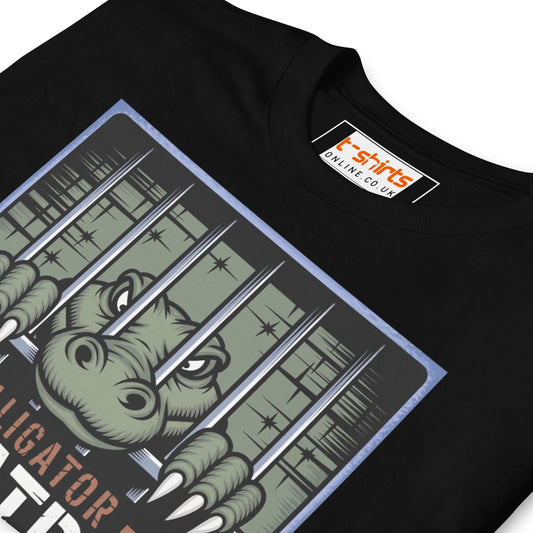 Alligator Alcatraz T-Shirt | Political Satire Tee - Black - T-Shirts Online