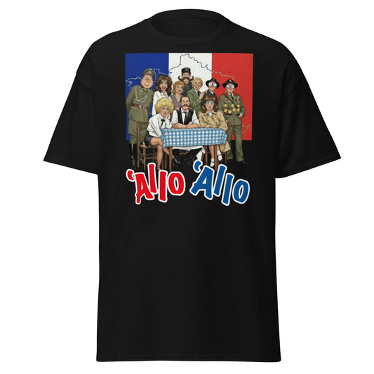 'Allo 'Allo T-Shirt – Classic BBC Comedy Fan Tee - Black - T-Shirts Online