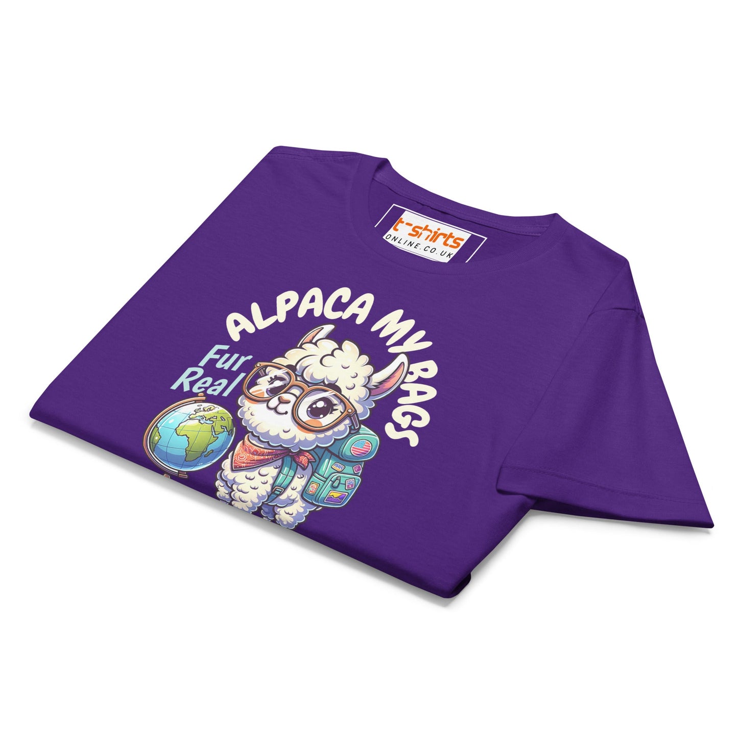 Alpaca My Bags T-Shirt | Women's Soft Semi - Fitted Tee - Black - T-Shirts Online