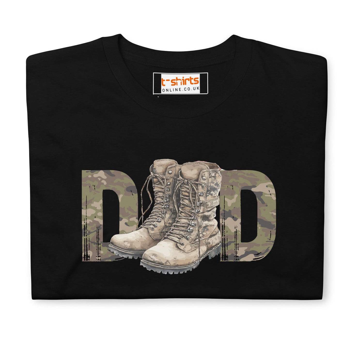 Armed Forces Dad T-Shirt | Military Father’s Day - Black - T-Shirts Online