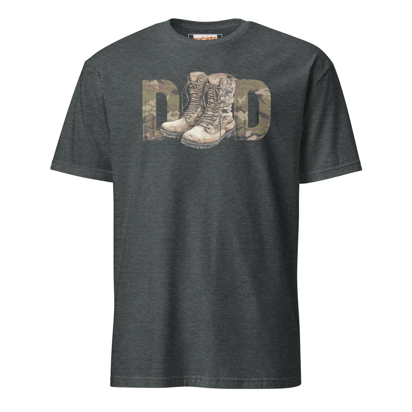 Armed Forces Dad T-Shirt | Military Father’s Day - Dark Heather - T-Shirts Online