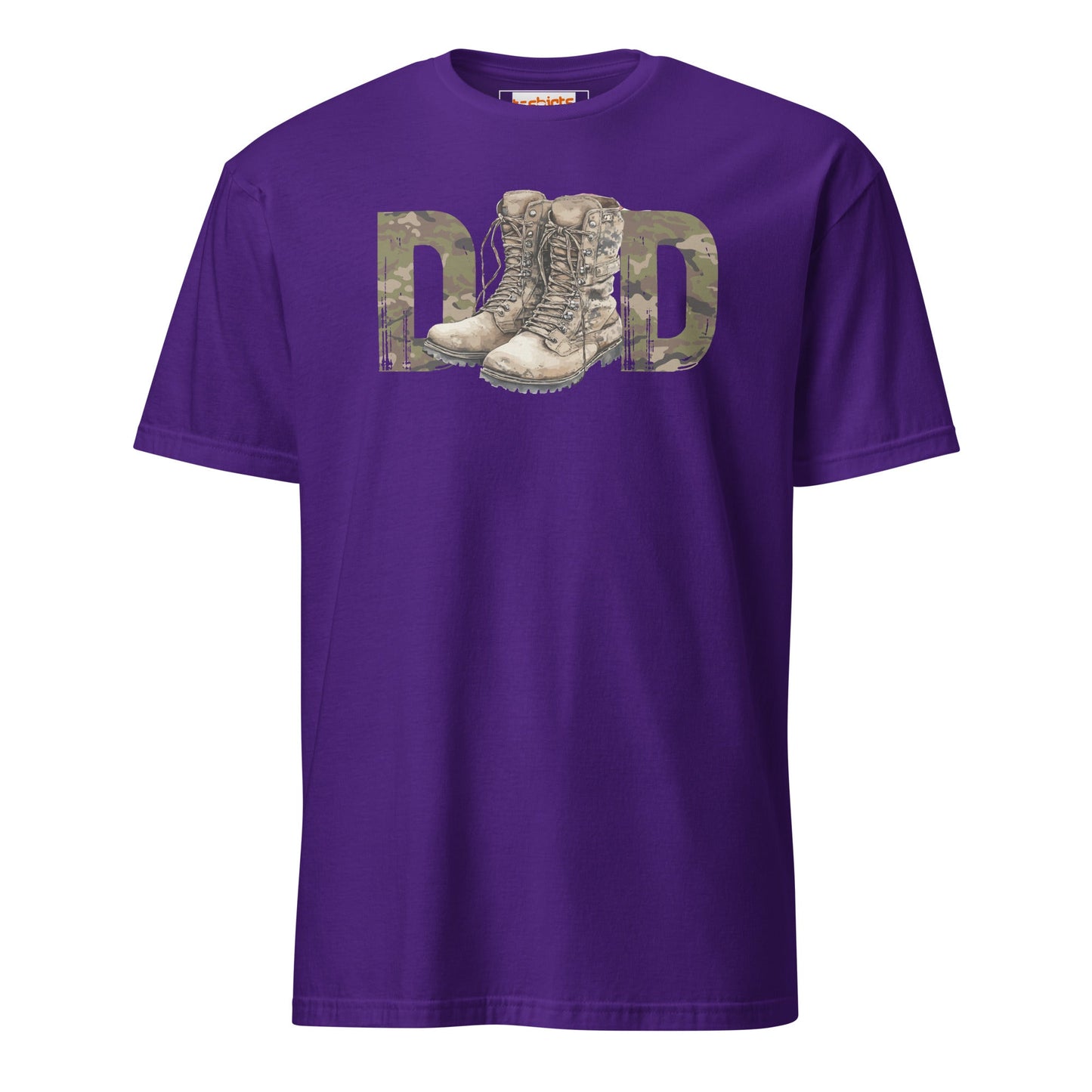 Armed Forces Dad T-Shirt | Military Father’s Day - Purple - T-Shirts Online