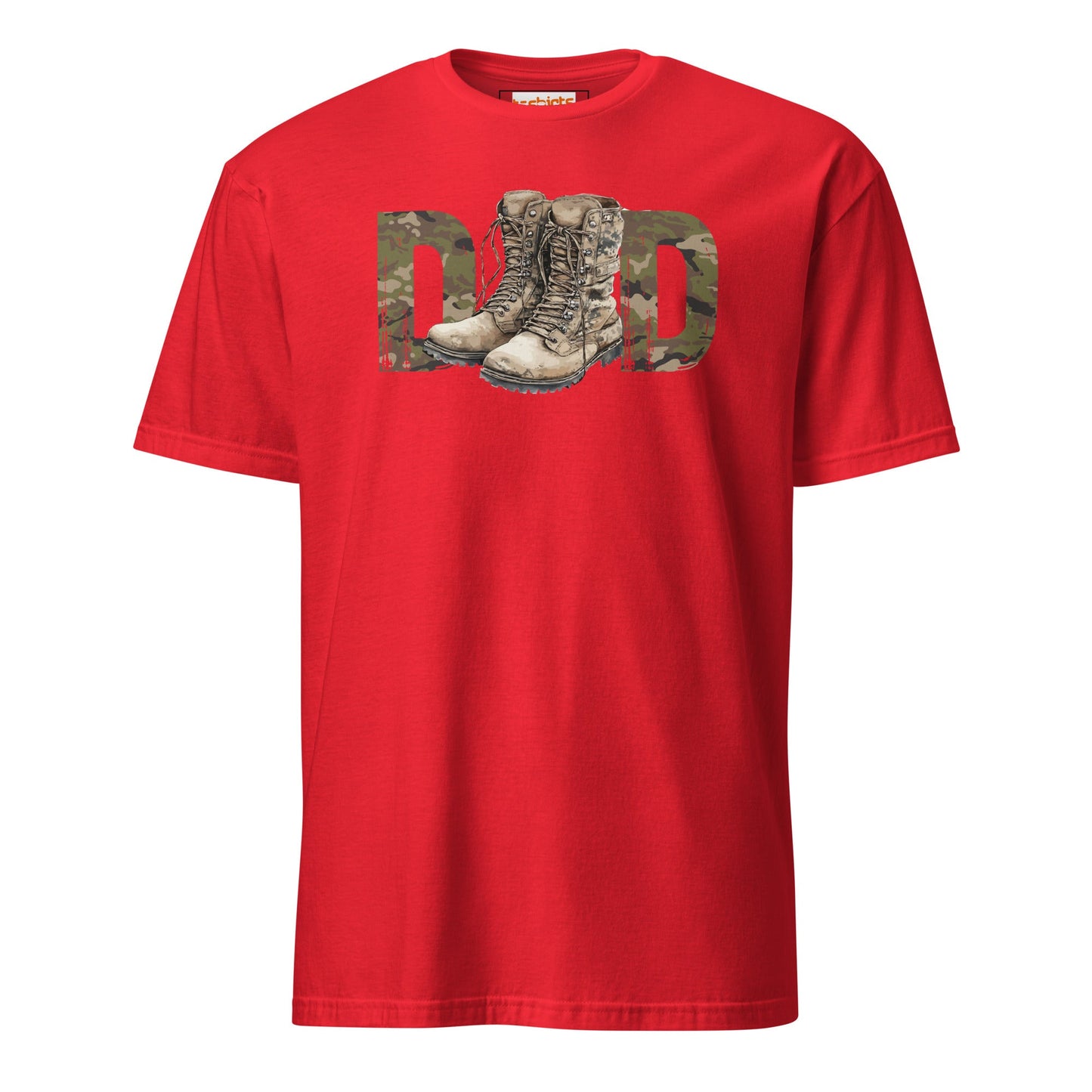Armed Forces Dad T-Shirt | Military Father’s Day - Red - T-Shirts Online