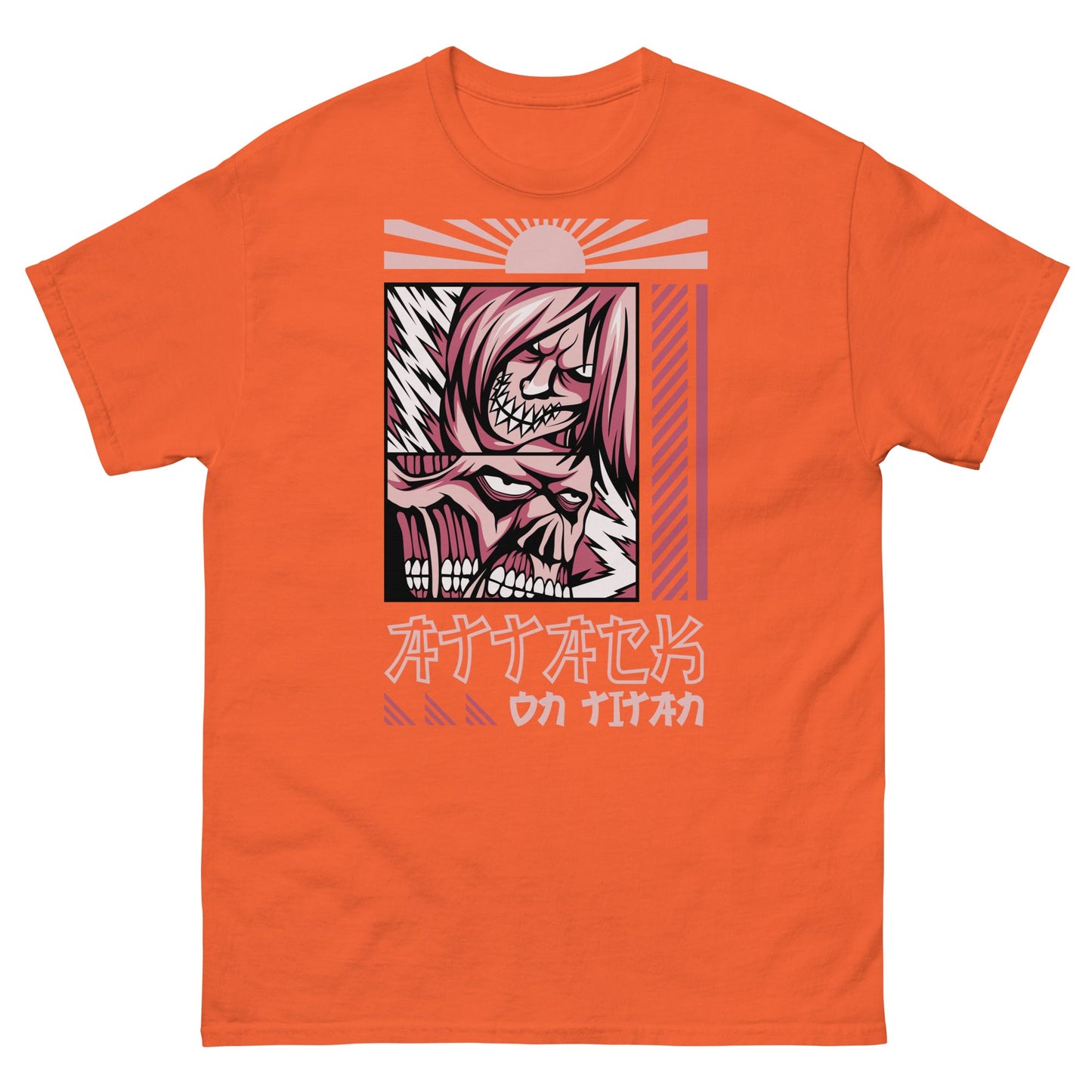 Attack On Titan | Anime T-Shirt - Orange - T-Shirts Online