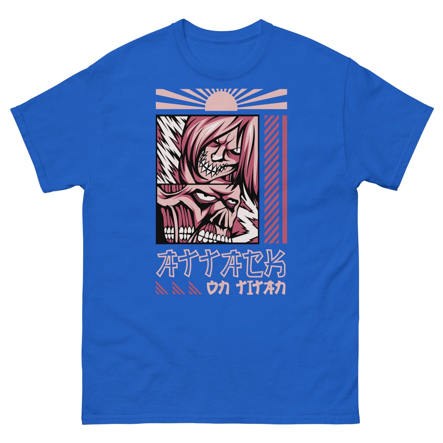 Attack On Titan | Anime T-Shirt - Royal - T-Shirts Online