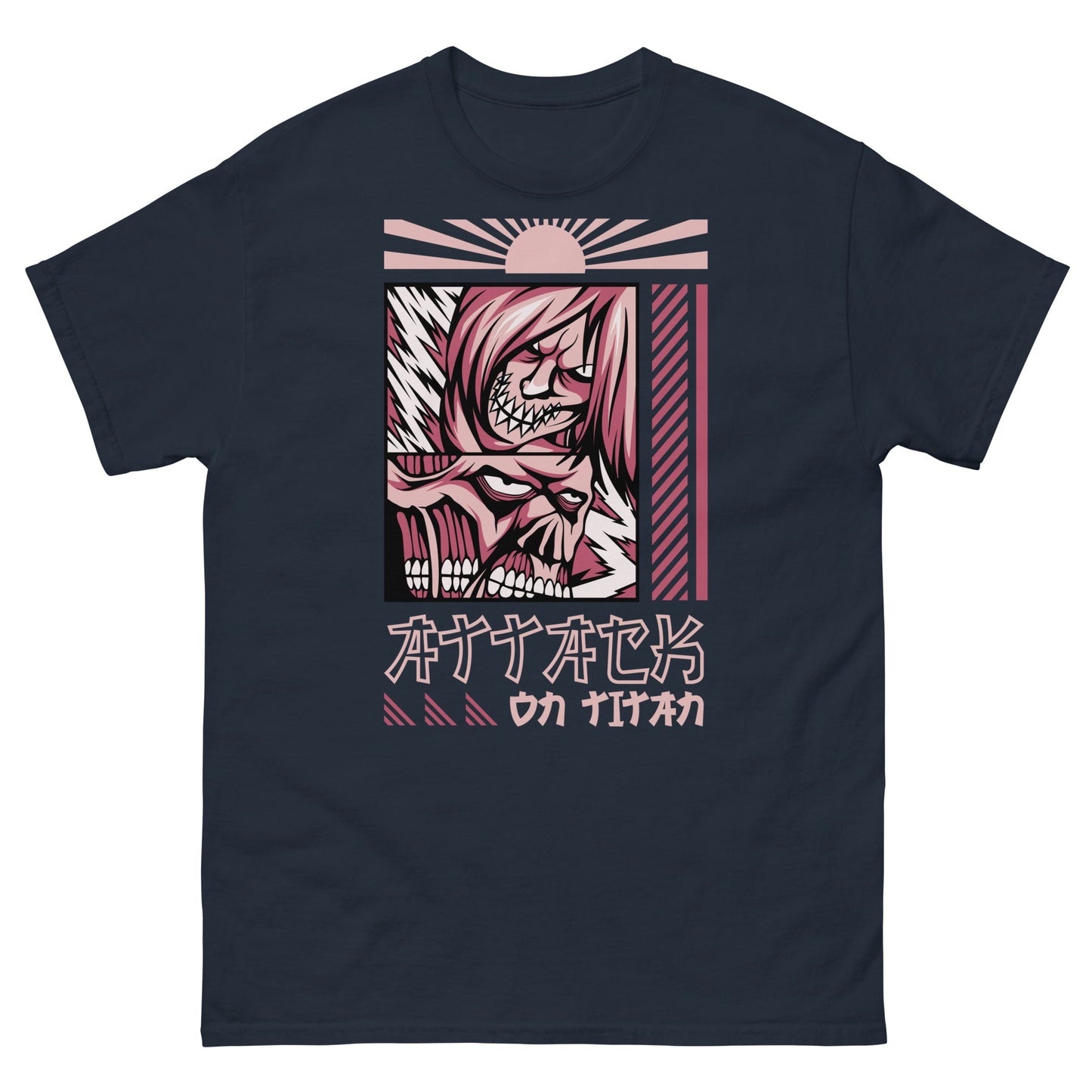 Attack On Titan | Anime T-Shirt - Navy - T-Shirts Online
