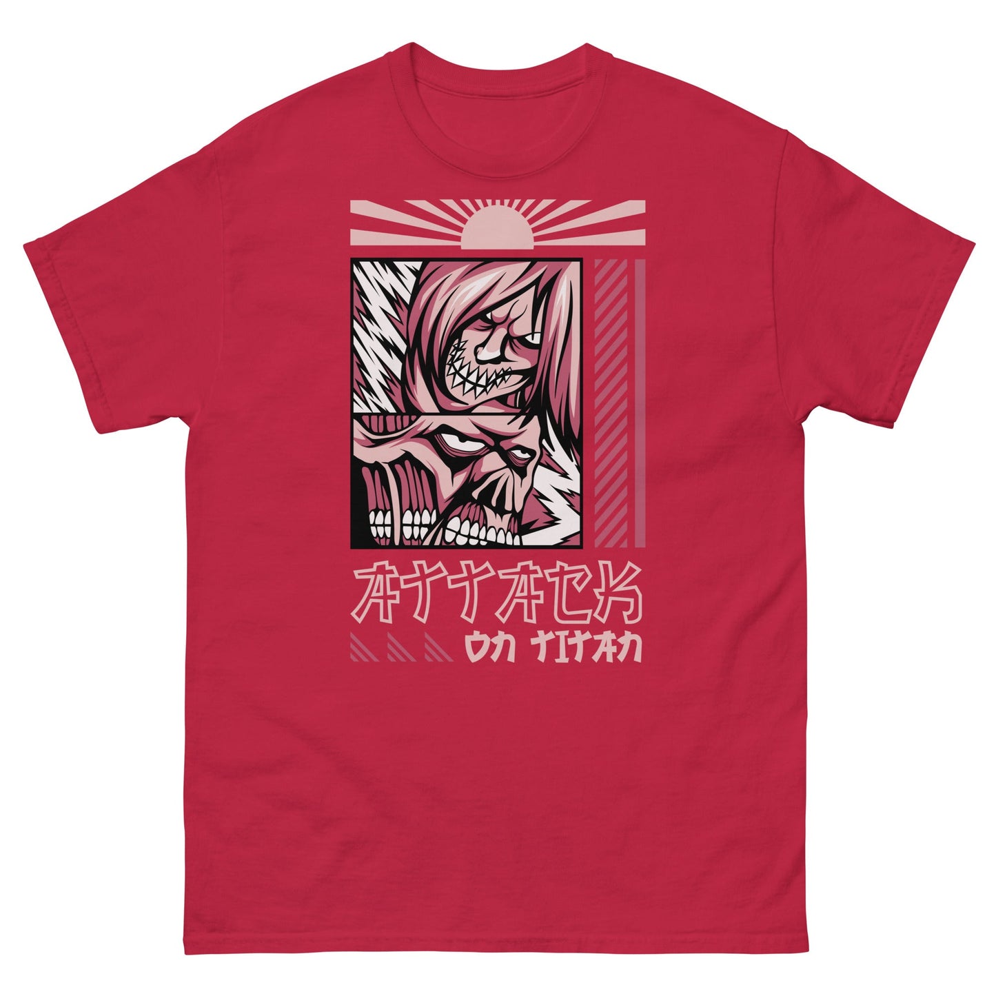 Attack On Titan | Anime T-Shirt - Cardinal - T-Shirts Online