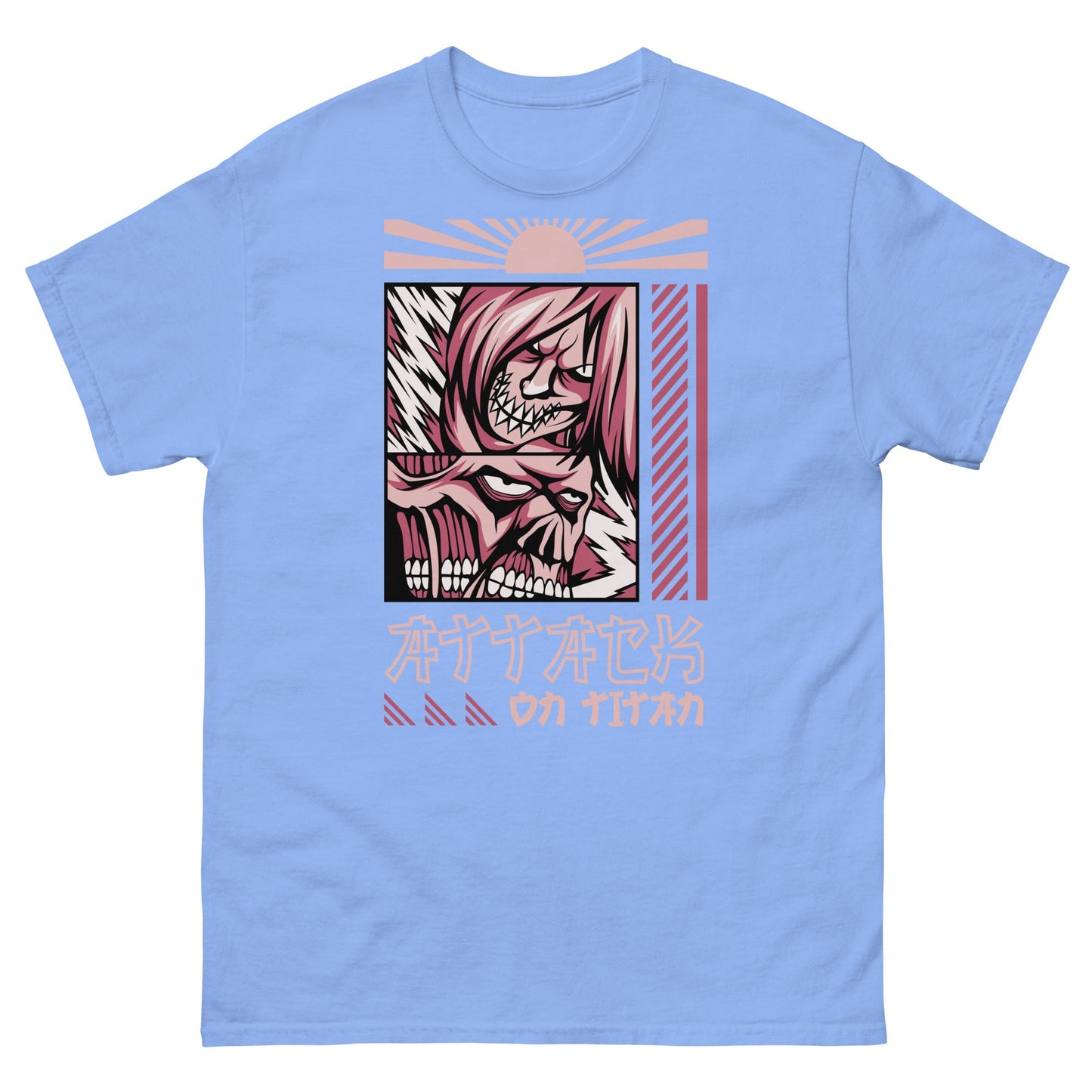 Attack On Titan | Anime T-Shirt - Carolina Blue - T-Shirts Online