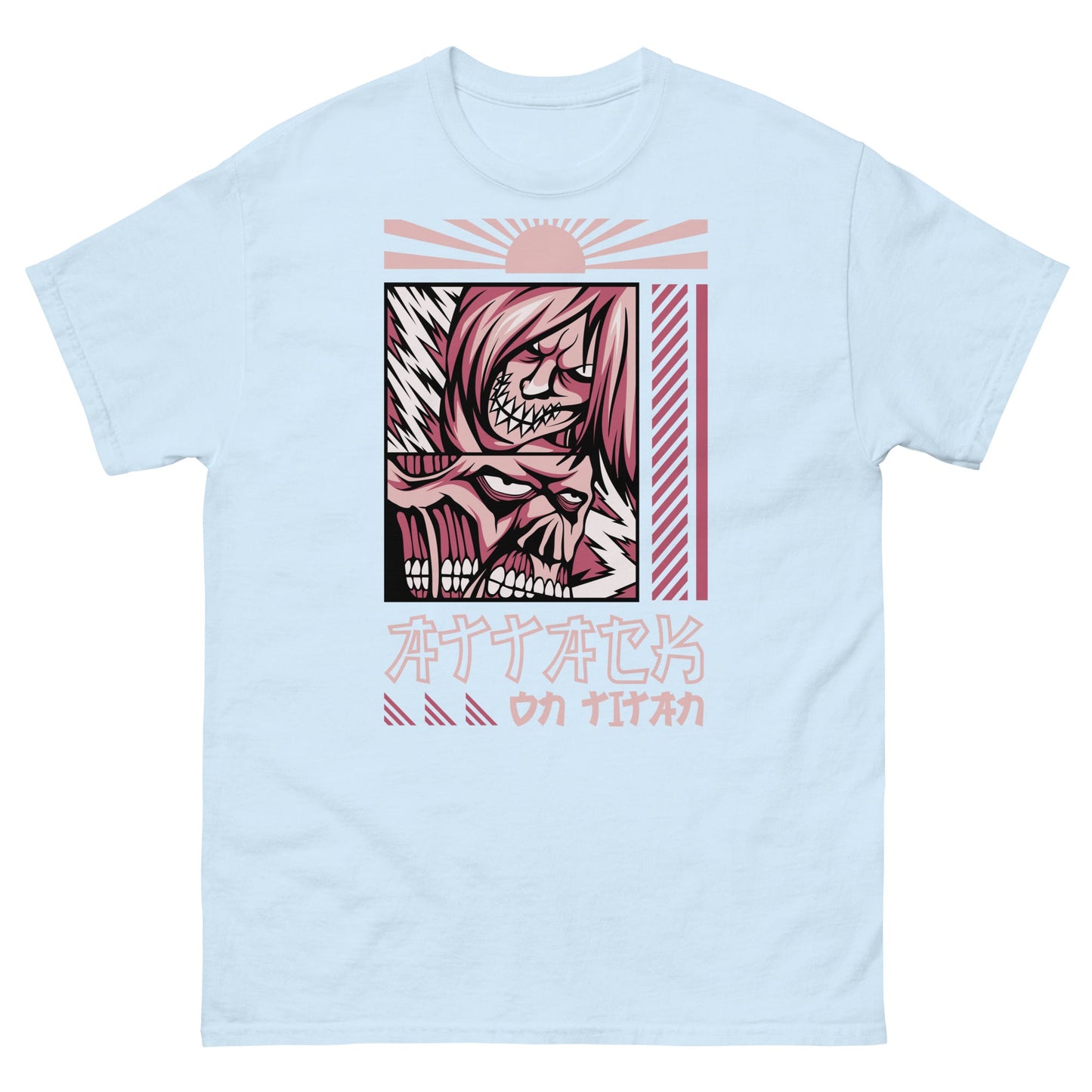 Attack On Titan | Anime T-Shirt - Light Blue - T-Shirts Online