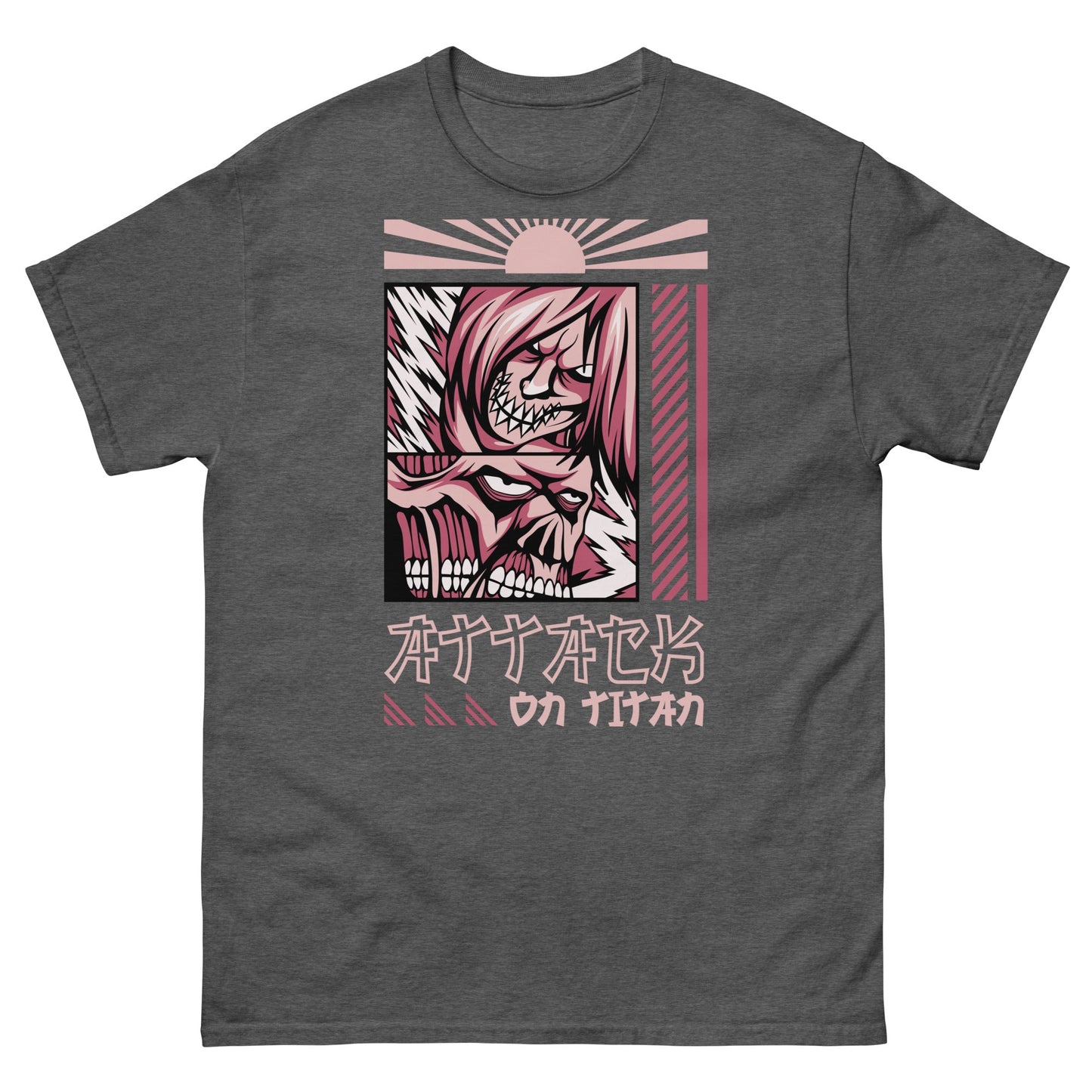 Attack On Titan | Anime T-Shirt - Dark Heather - T-Shirts Online