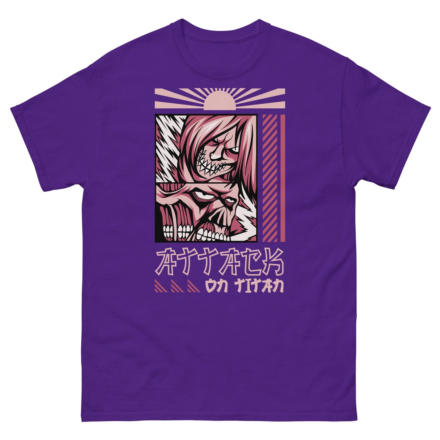 Attack On Titan | Anime T-Shirt - Purple - T-Shirts Online