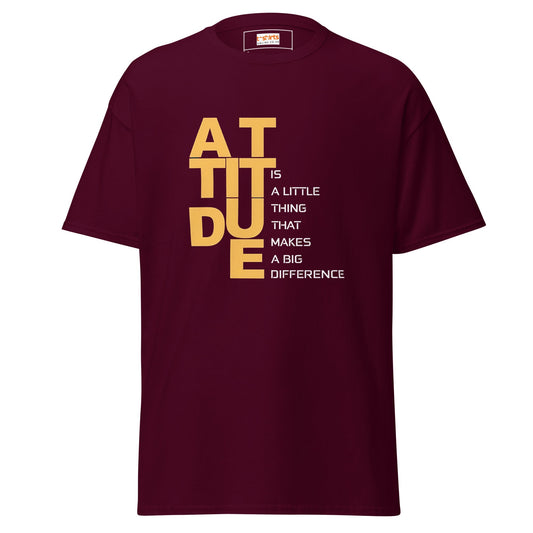 Attitude! | Inspirational T-Shirt - Maroon - T-Shirts Online