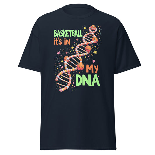 Basketball DNA | Basketball T-Shirt - Navy - T-Shirts Online