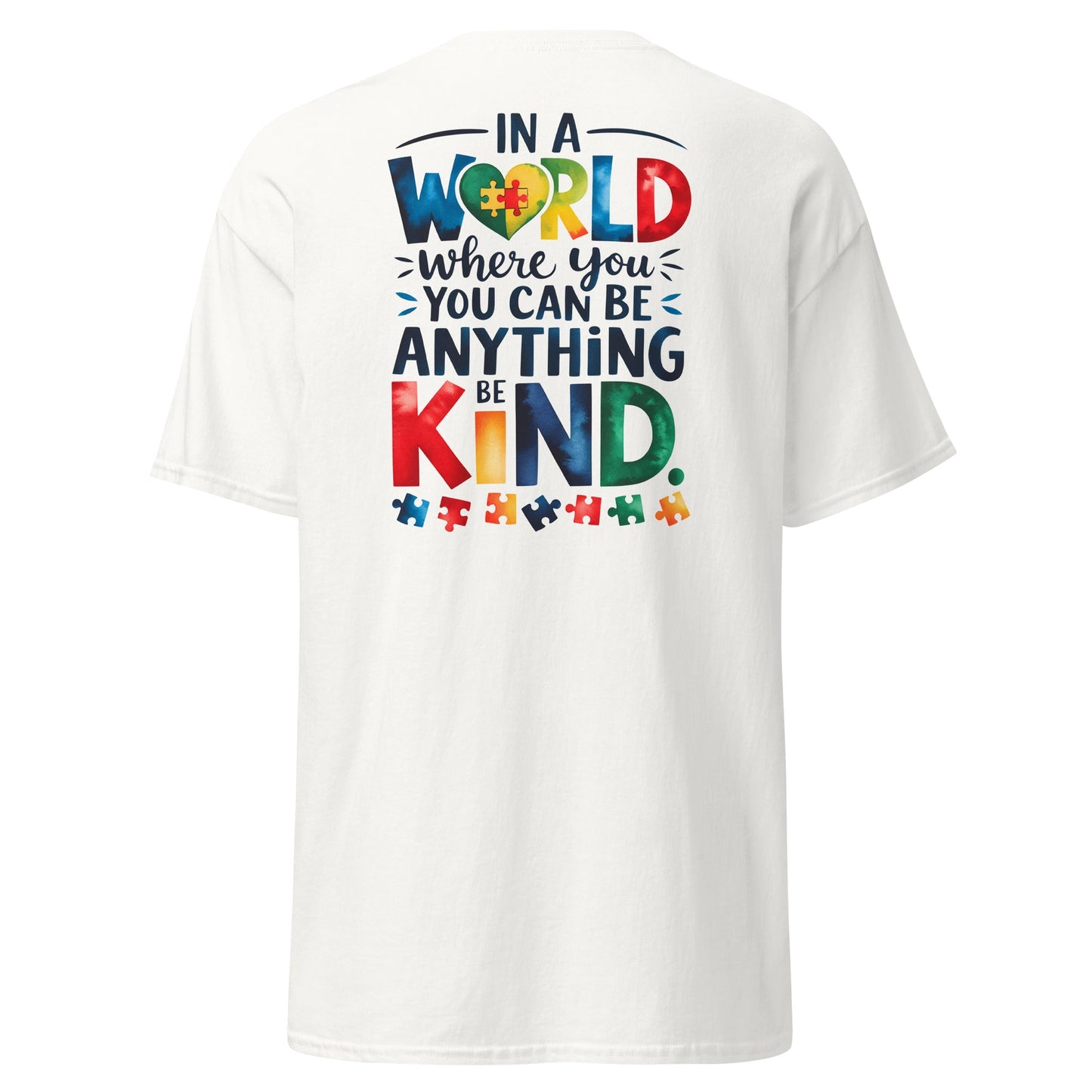 Be Kind | Autism T-Shirt - White - T-Shirts Online