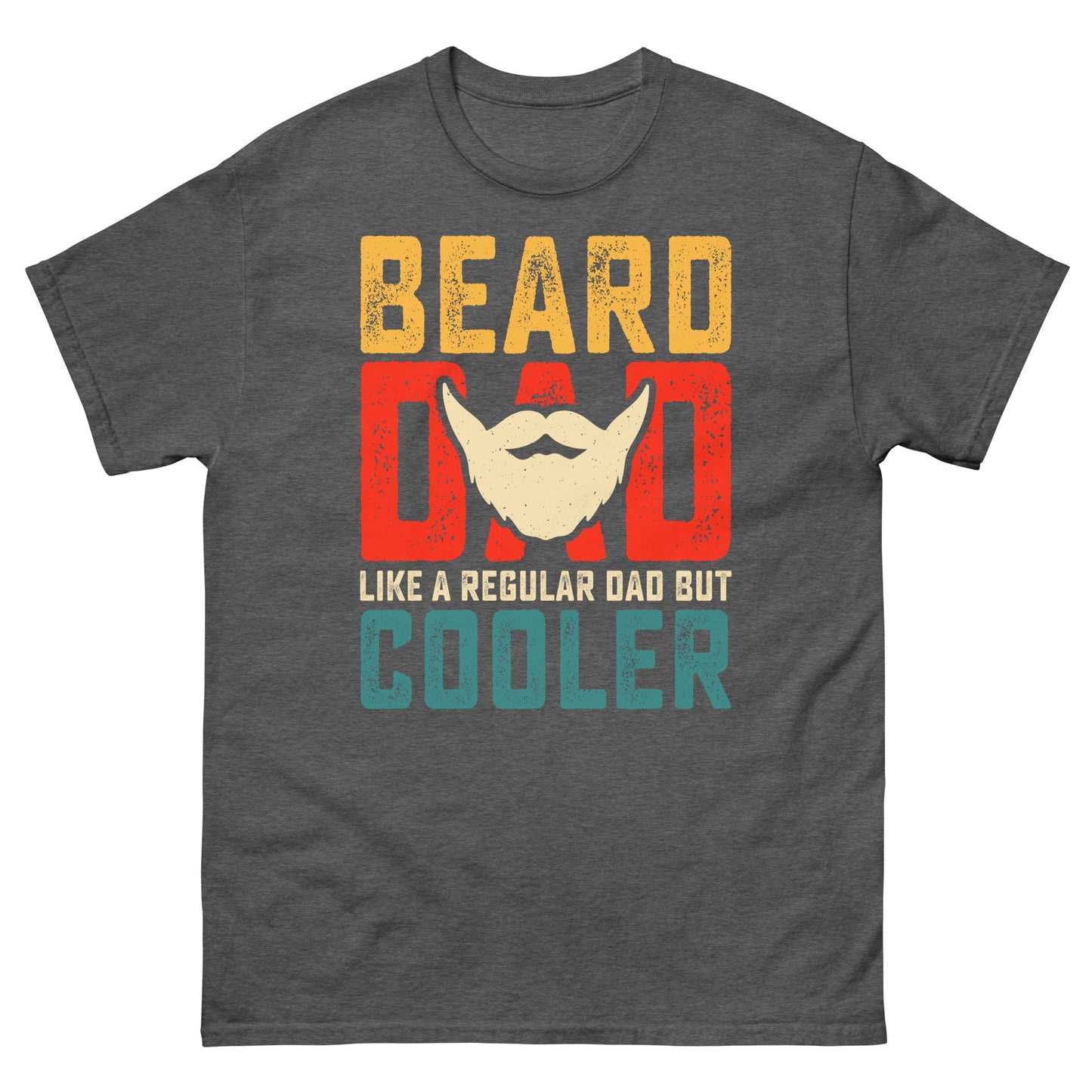 Beard Dad | Father's Day T-Shirt - Dark Heather - T-Shirts Online