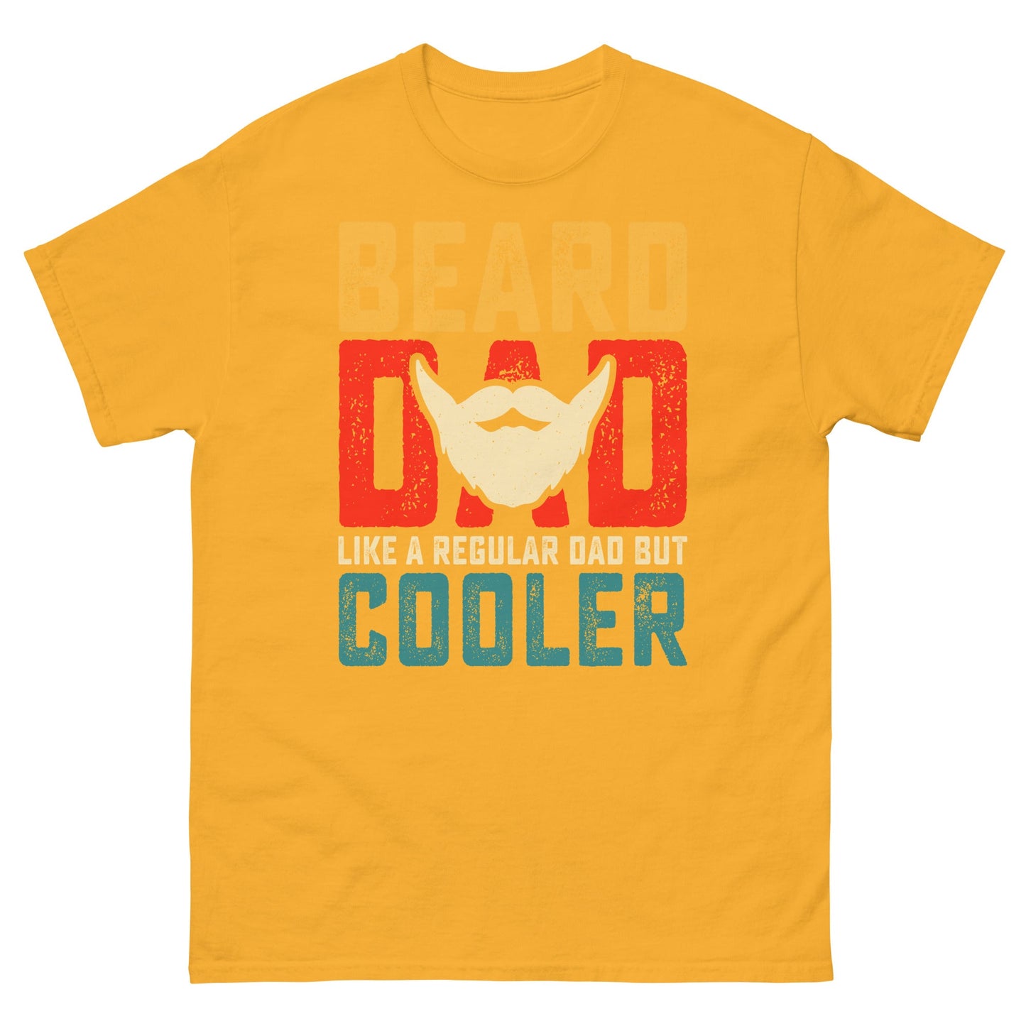 Beard Dad | Father's Day T-Shirt - Gold - T-Shirts Online