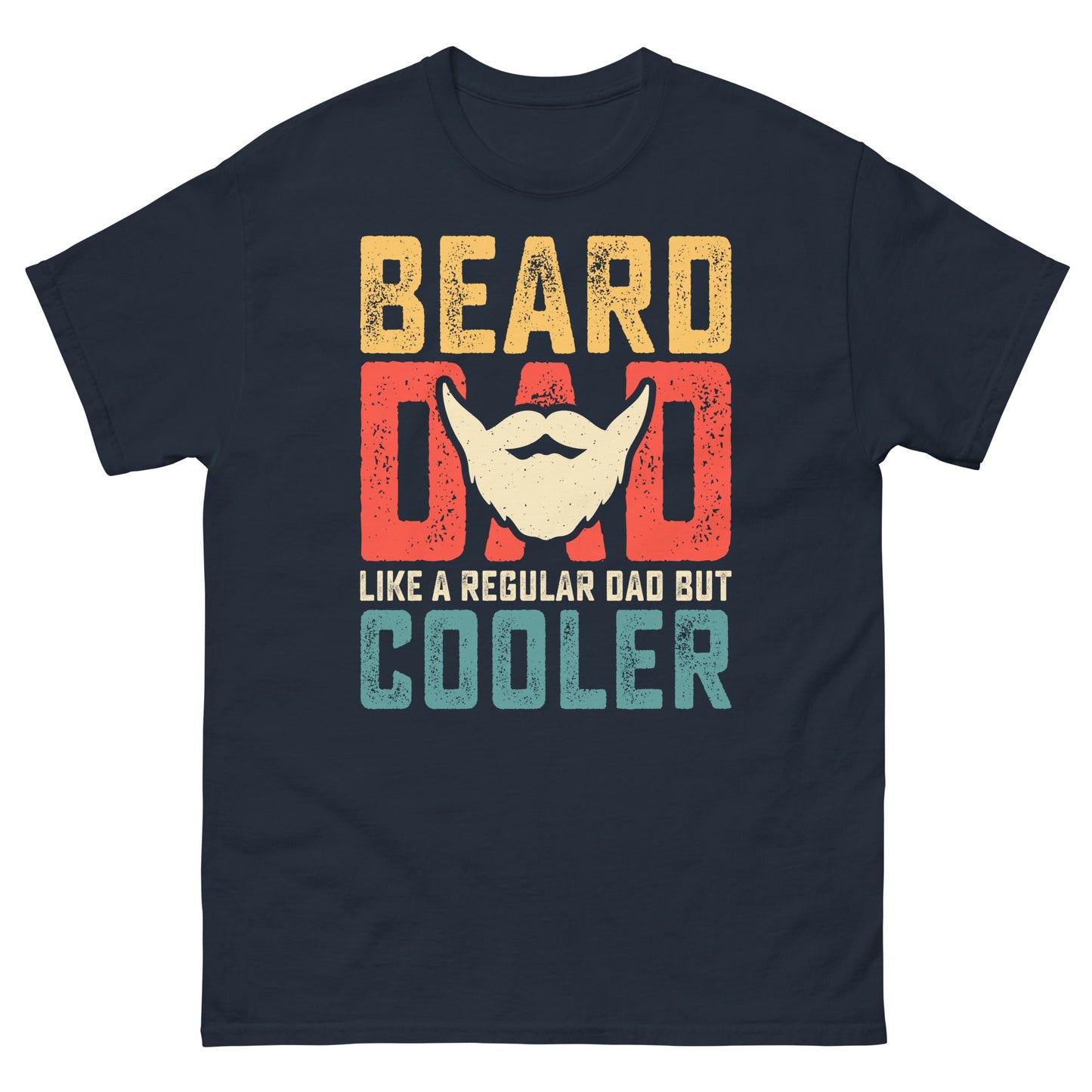 Beard Dad | Father's Day T-Shirt - Navy - T-Shirts Online