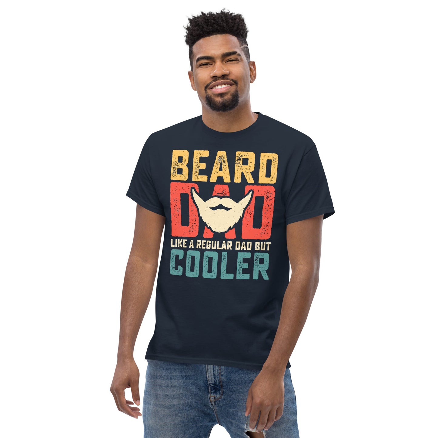 Beard Dad | Father's Day T-Shirt - Black - T-Shirts Online