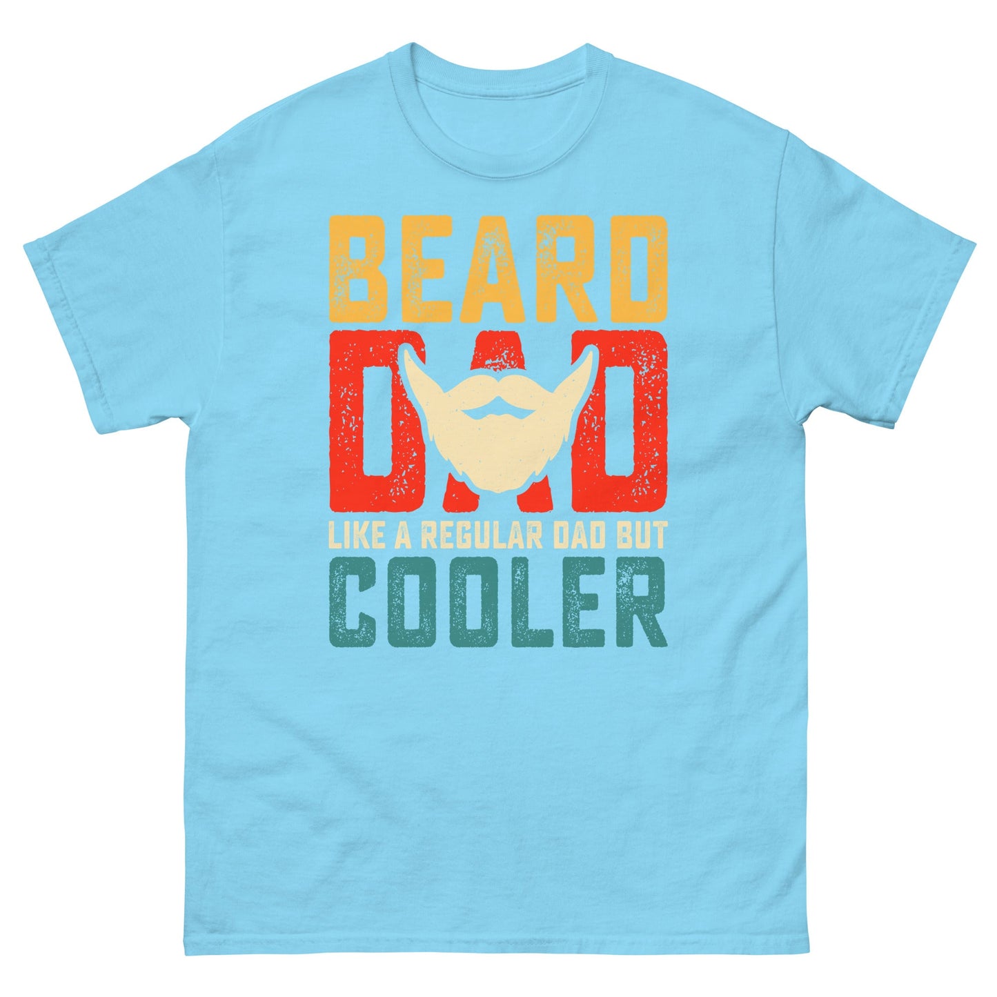 Beard Dad | Father's Day T-Shirt - Sky - T-Shirts Online