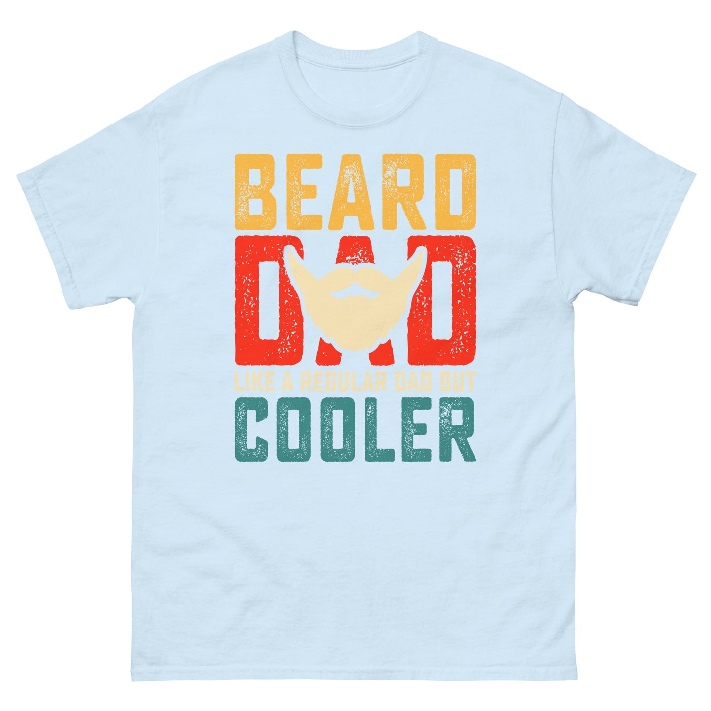 Beard Dad | Father's Day T-Shirt - Light Blue - T-Shirts Online