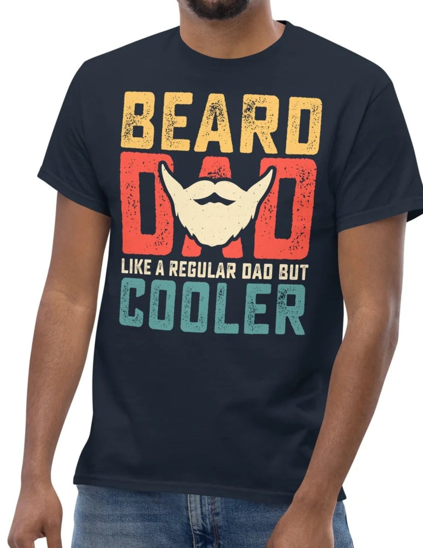 Beard Dad | Father's Day T-Shirt - Black - T-Shirts Online