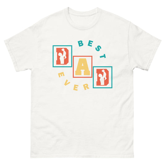 Best Dad Ever | Dad's T-Shirt - White - T-Shirts Online