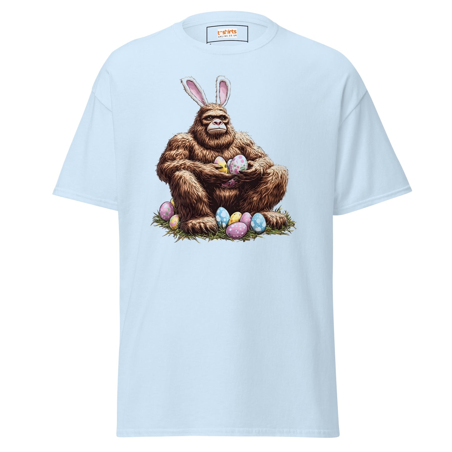 Bigfoot Easter | Easter T-Shirt - Light Blue - T-Shirts Online
