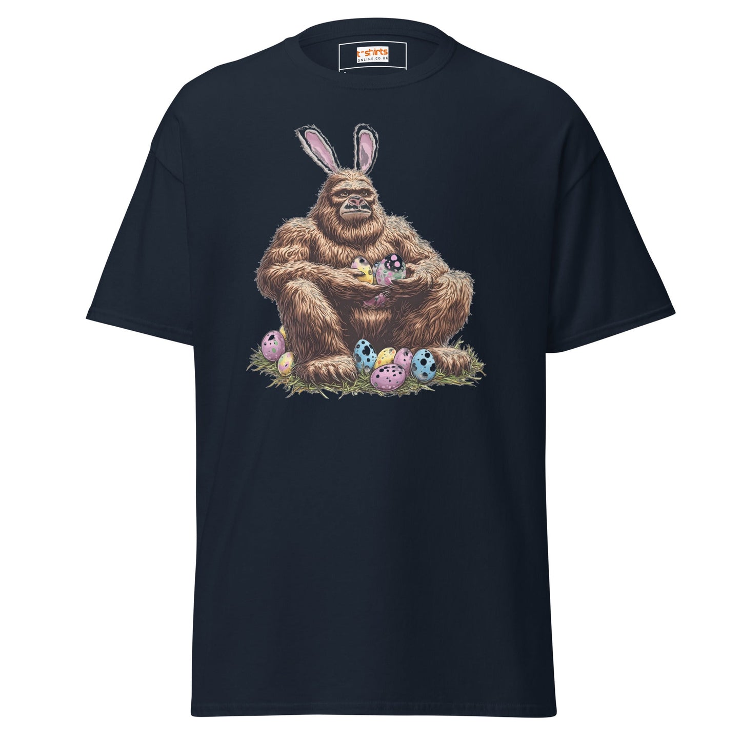 Bigfoot Easter | Easter T-Shirt - Navy - T-Shirts Online