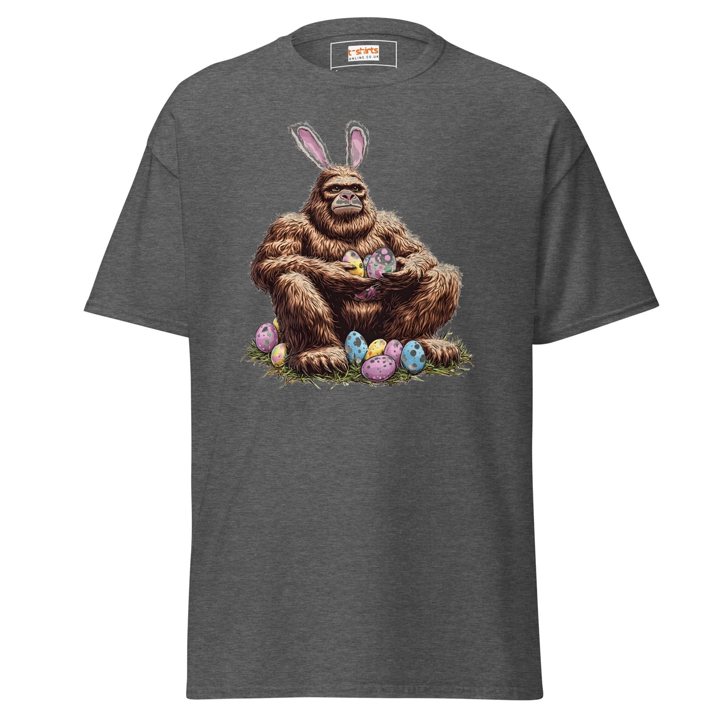 Bigfoot Easter | Easter T-Shirt - Dark Heather - T-Shirts Online