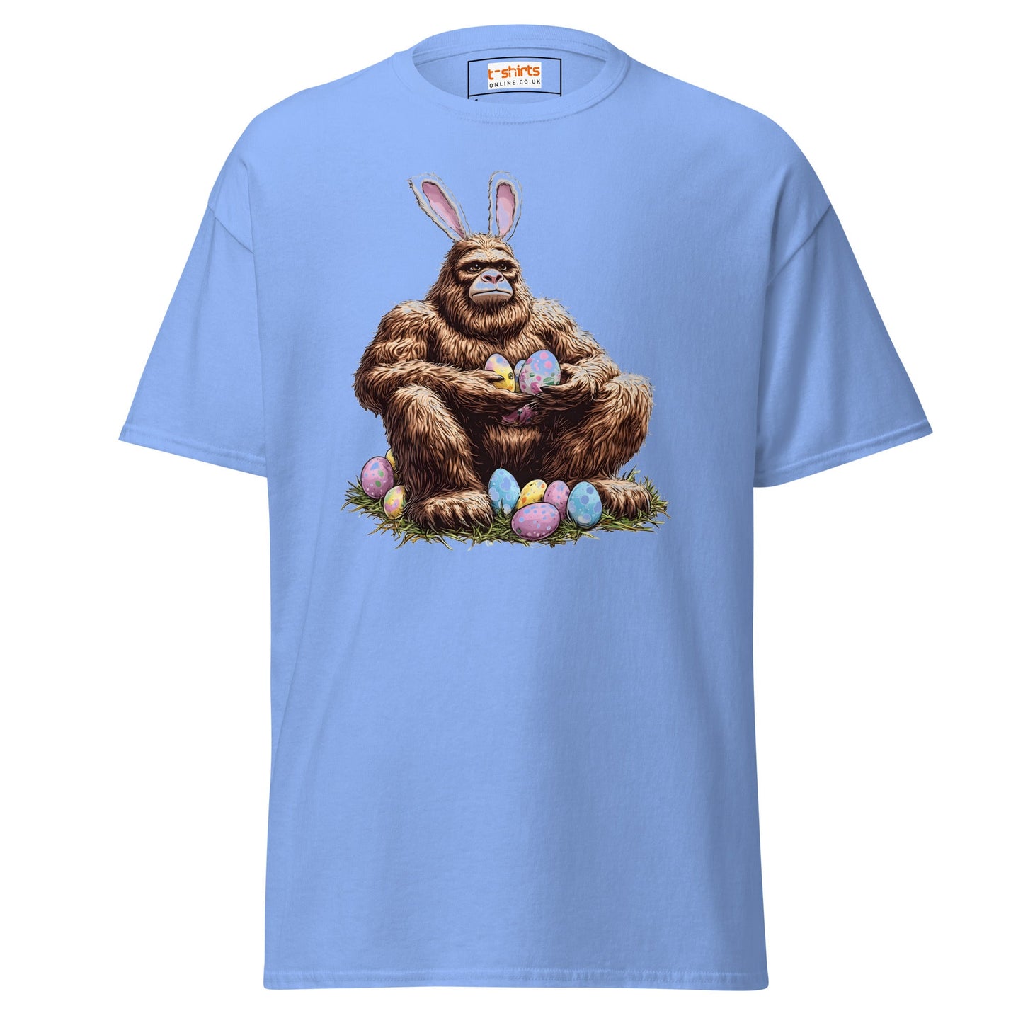 Bigfoot Easter | Easter T-Shirt - Carolina Blue - T-Shirts Online