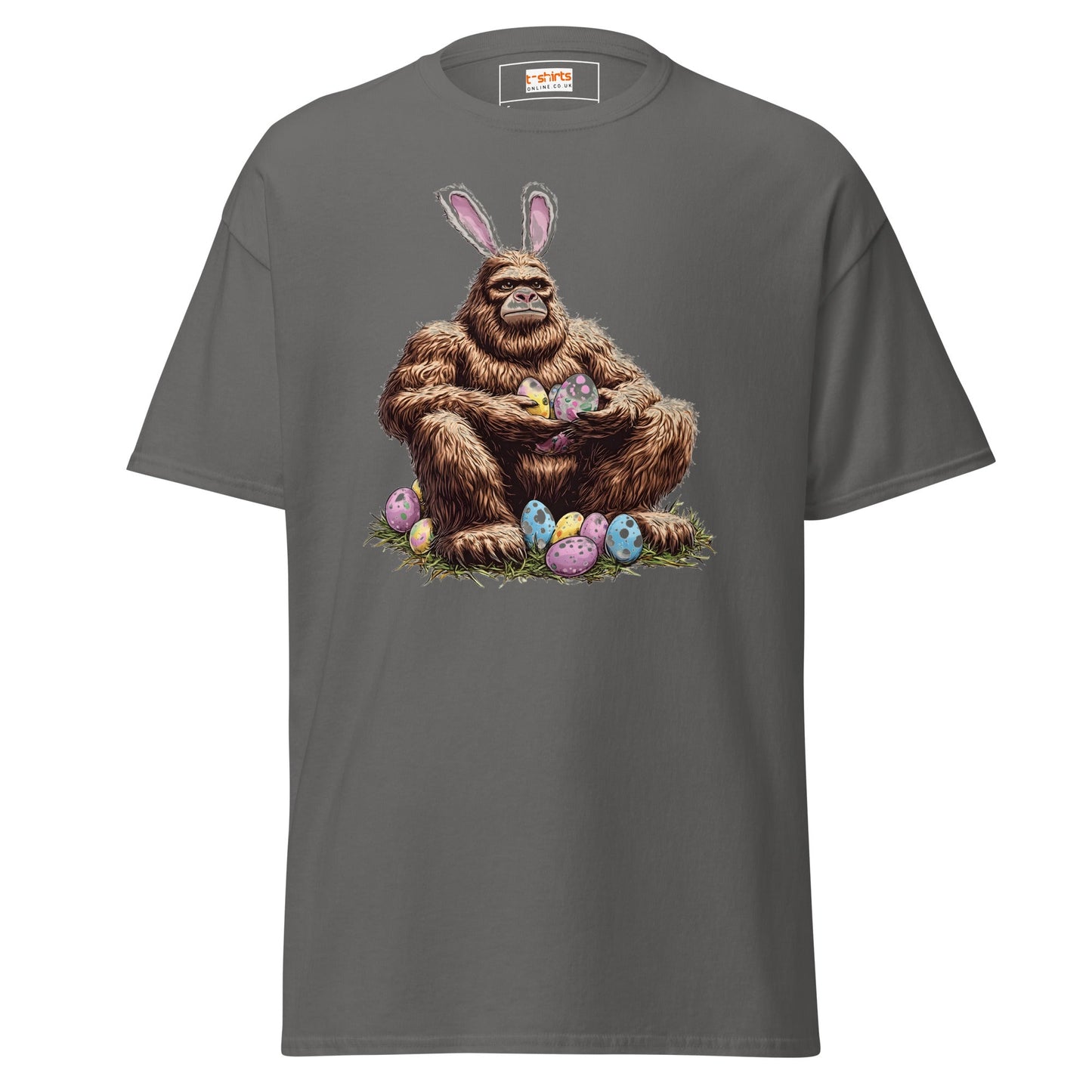 Bigfoot Easter | Easter T-Shirt - Charcoal - T-Shirts Online
