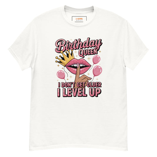 Birthday Queen | Humorous Birthday T-Shirt - White - T-Shirts Online