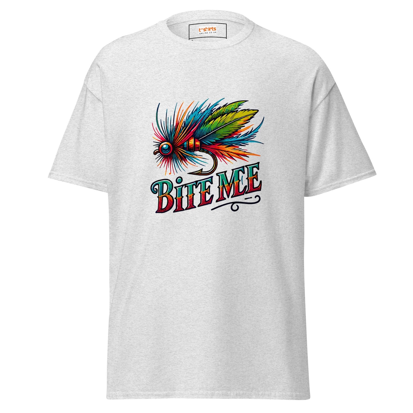 Bite Me | Fishing T-Shirt - Ash - T-Shirts Online